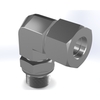 Adjustable male stud elbow with lock nut WEE / XWEE - R SS 316Ti